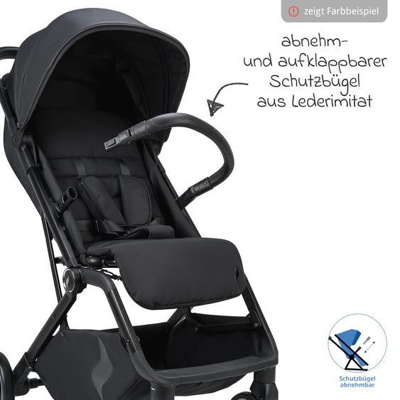 Osann Reisebuggy & Sportwagen Boogy 2 bis 22 kg belastbar nur 7,5 kg mit Liegeposition & Regenschutz - Moss