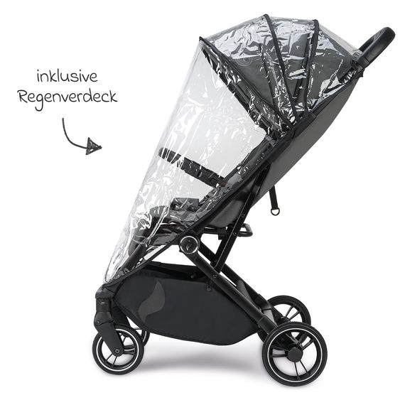 Osann Reisebuggy & Sportwagen Boogy 2 bis 22 kg belastbar nur 7,5 kg mit Liegeposition & Regenschutz - Stone