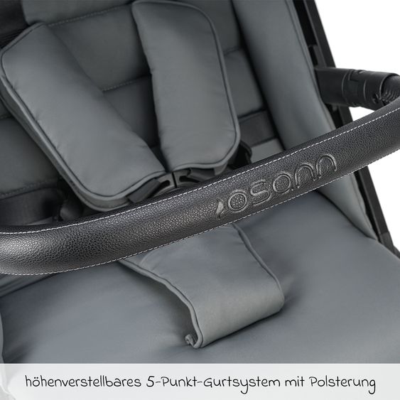 Osann Reisebuggy & Sportwagen Boogy 2 bis 22 kg belastbar nur 7,5 kg mit Liegeposition & Regenschutz - Stone