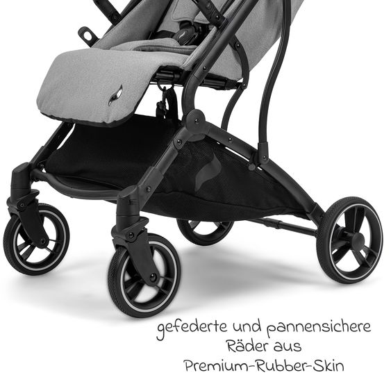 Osann Reisebuggy & Sportwagen Boogy bis 22 kg belastbar nur 6,8 kg leicht inkl. Adapter, Regenschutz & Transporttasche - Cloud