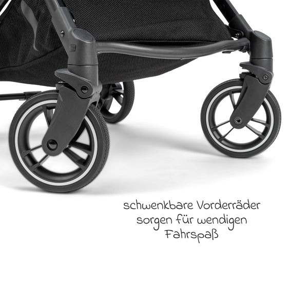 Osann Reisebuggy & Sportwagen Boogy bis 22 kg belastbar nur 6,8 kg leicht inkl. Adapter, Regenschutz & Transporttasche - Cloud