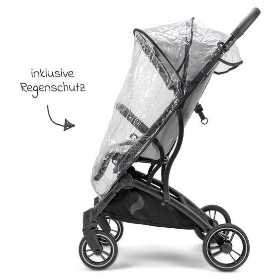 Osann Reisebuggy & Sportwagen Boogy bis 22 kg belastbar nur 6,8 kg leicht inkl. Adapter, Regenschutz & Transporttasche - Cloud