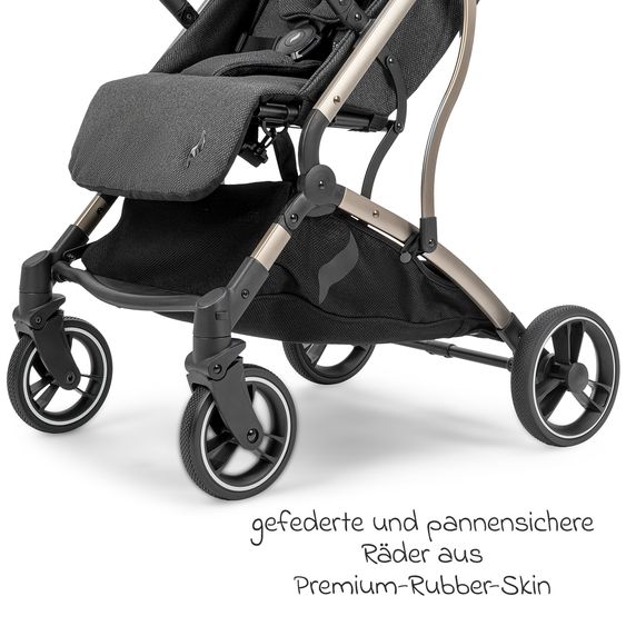 Osann Reisebuggy & Sportwagen Boogy bis 22 kg belastbar nur 6,8 kg leicht inkl. Adapter, Regenschutz & Transporttasche - Elegance