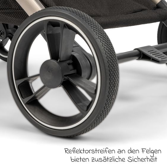 Osann Reisebuggy & Sportwagen Boogy bis 22 kg belastbar nur 6,8 kg leicht inkl. Adapter, Regenschutz & Transporttasche - Elegance