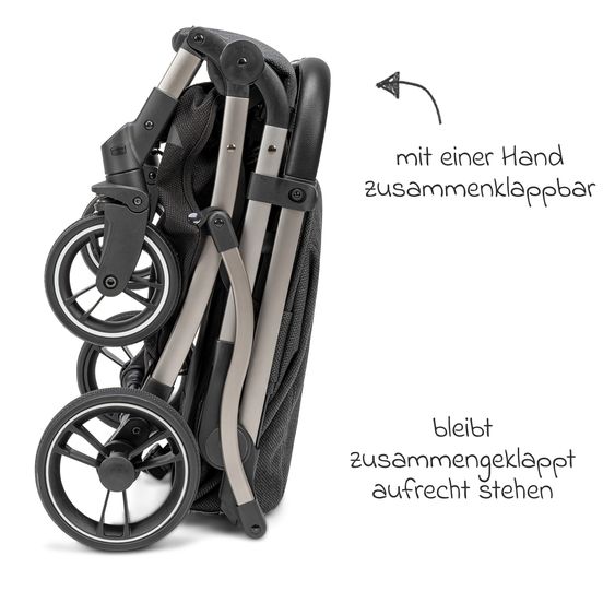 Osann Reisebuggy & Sportwagen Boogy bis 22 kg belastbar nur 6,8 kg leicht inkl. Adapter, Regenschutz & Transporttasche - Elegance