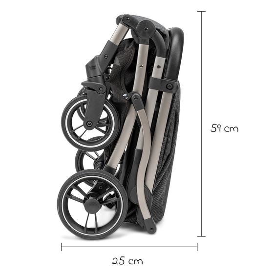 Osann Reisebuggy & Sportwagen Boogy bis 22 kg belastbar nur 6,8 kg leicht inkl. Adapter, Regenschutz & Transporttasche - Elegance