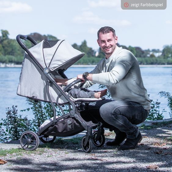 Osann Reisebuggy & Sportwagen Boogy bis 22 kg belastbar nur 6,8 kg leicht inkl. Adapter, Regenschutz & Transporttasche - Elegance