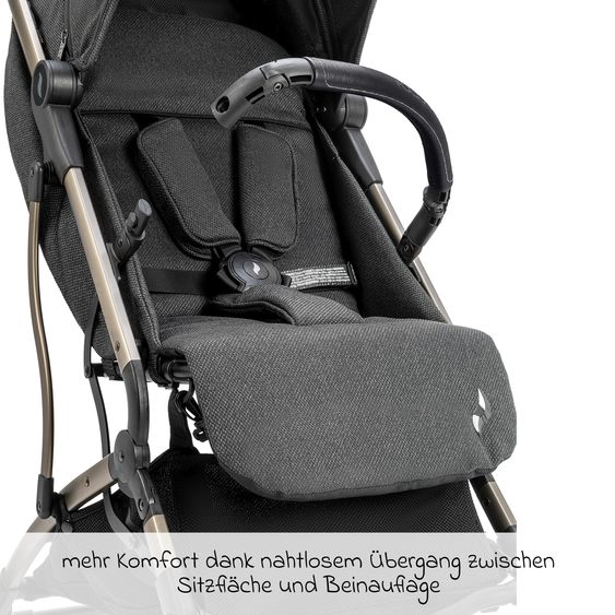 Osann Reisebuggy & Sportwagen Boogy bis 22 kg belastbar nur 6,8 kg leicht inkl. Adapter, Regenschutz & Transporttasche - Elegance