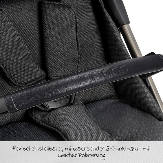 Osann Reisebuggy & Sportwagen Boogy bis 22 kg belastbar nur 6,8 kg leicht inkl. Adapter, Regenschutz & Transporttasche - Elegance