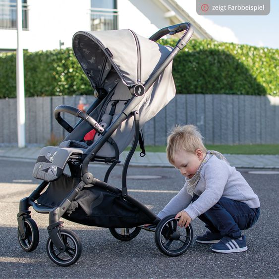 Osann Reisebuggy & Sportwagen Boogy bis 22 kg belastbar nur 6,8 kg leicht inkl. Adapter, Regenschutz & Transporttasche - Indigo