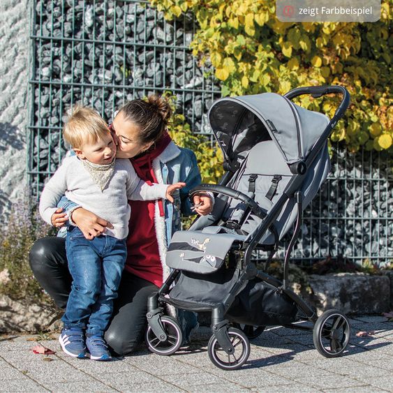 Osann Reisebuggy & Sportwagen Boogy bis 22 kg belastbar nur 6,8 kg leicht inkl. Adapter, Regenschutz & Transporttasche - Indigo
