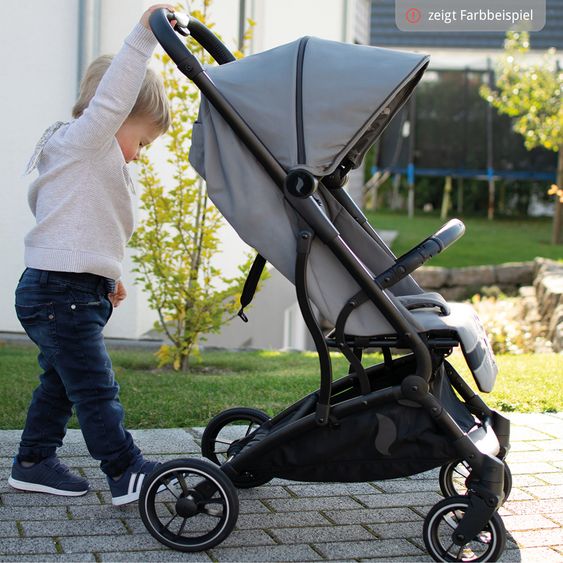 Osann Reisebuggy & Sportwagen Boogy bis 22 kg belastbar nur 6,8 kg leicht inkl. Adapter, Regenschutz & Transporttasche - Indigo