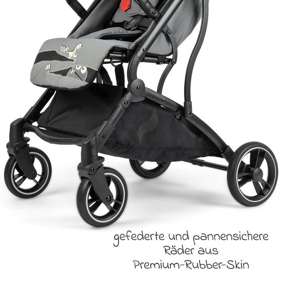 Osann Reisebuggy & Sportwagen Boogy bis 22 kg belastbar nur 6,8 kg leicht inkl. Adapter, Regenschutz & Transporttasche - Monster