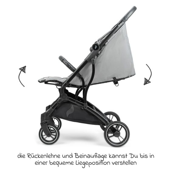 Osann Reisebuggy & Sportwagen Boogy bis 22 kg belastbar nur 6,8 kg leicht inkl. Adapter, Regenschutz & Transporttasche - Monster