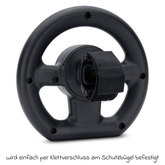 Osann Spiel-Lenkrad für Kinderwagen und Buggys - Schwarz