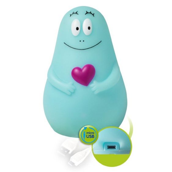 Pabobo LED-Nachtlicht Lumilove Barbapapa mit USB-Anschluss - Blau