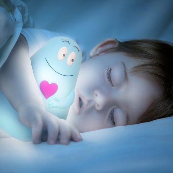 Pabobo LED-Nachtlicht Lumilove Barbapapa mit USB-Anschluss - Blau