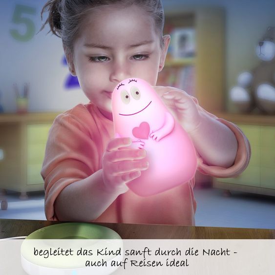 Pabobo LED-Nachtlicht Lumilove Barbapapa - Rosa