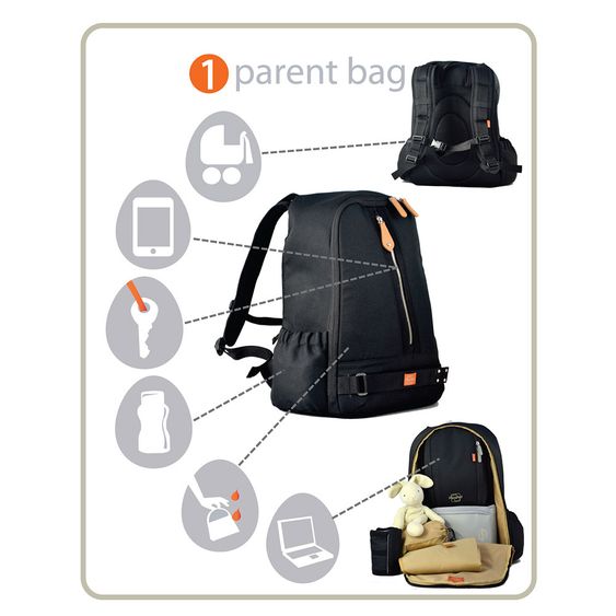 PacaPod Wickelrucksack - Picos Pack - Black Charcoal