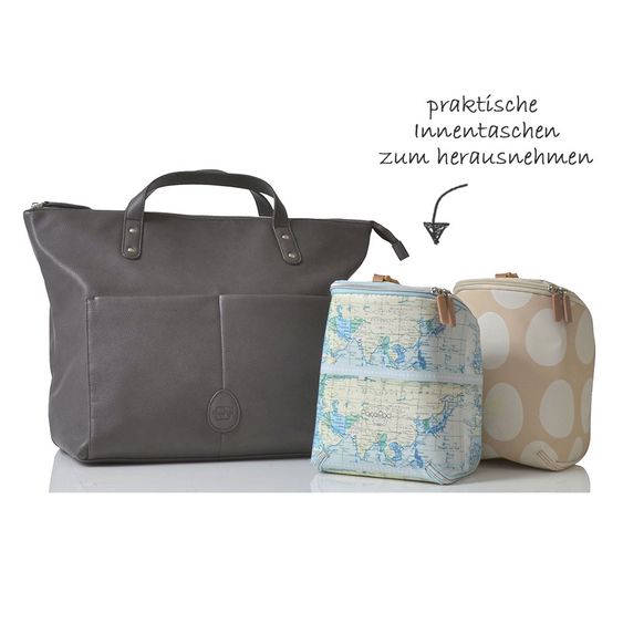 PacaPod Wickeltasche - Saunton - Pewter