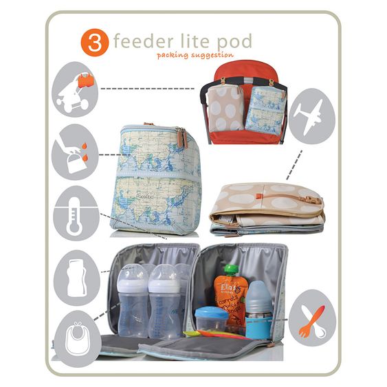 PacaPod Wickeltasche - Saunton - Pewter