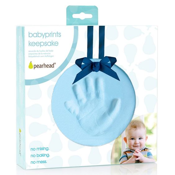Pearhead Baby-Abdruck-Anhänger Keepsake - Blau