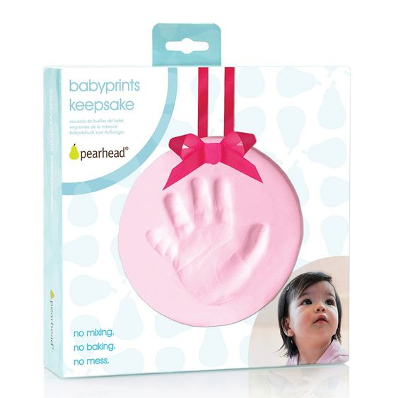 Pearhead Baby-Abdruck-Anhänger Keepsake - Rosa