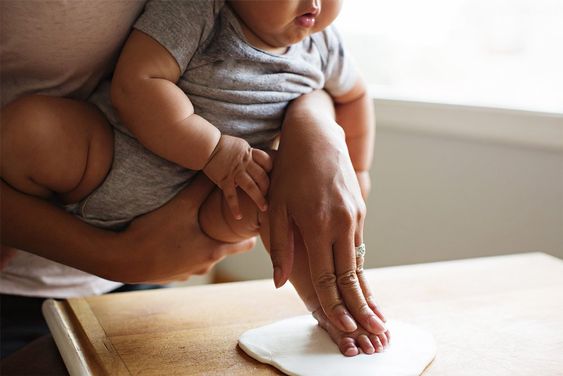 Pearhead Baby-Abdruck-Anhänger Keepsake - Weiß