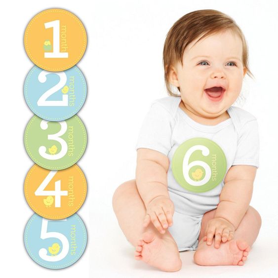 Pearhead Photo stickers for baby first year