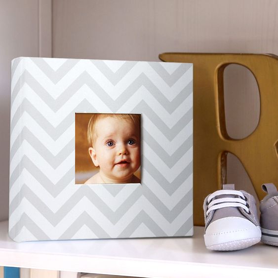 Pearhead Fotoalbum - Chevron Gray