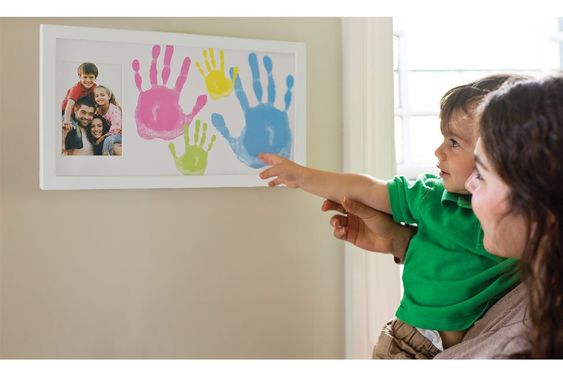 Pearhead Rahmen für Familien- Foto & Handabdrücke - Family Frame