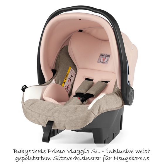 Peg Perego 4in1 Kinderwagen-Set Book 51 inkl. Babywanne Culla Elite & Babyschale Primo Viaggio SL - Mon Amour Elite Modular