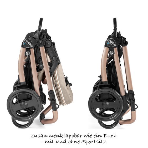 Peg Perego 4in1 Kinderwagen-Set Book 51 inkl. Babywanne Culla Elite & Babyschale Primo Viaggio SL - Mon Amour Elite Modular