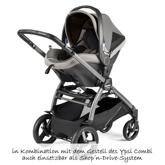 Peg Perego Babyschale Primo Viaggio i-Size inkl. i-Size-Basis - Class Grey