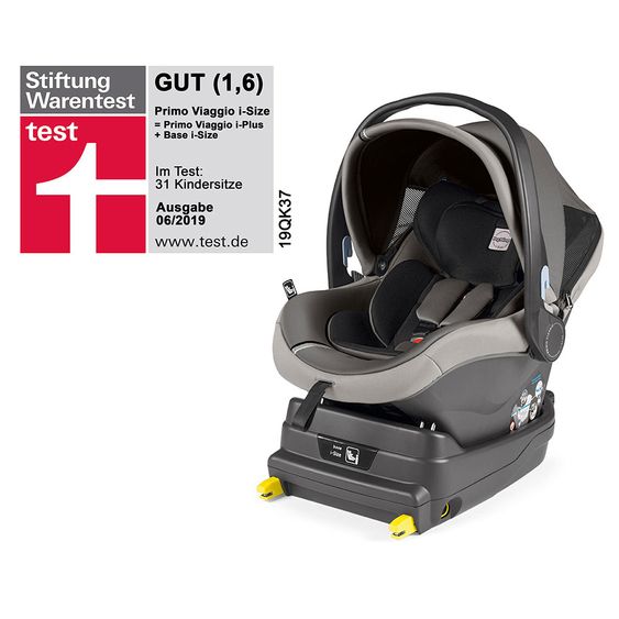 Peg Perego Babyschale Primo Viaggio i-Size inkl. i-Size-Basis - Class Grey