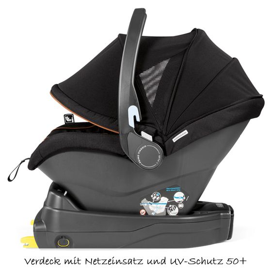 Peg Perego Babyschale Primo Viaggio i-Size inkl. i-Size-Basis - Ebony
