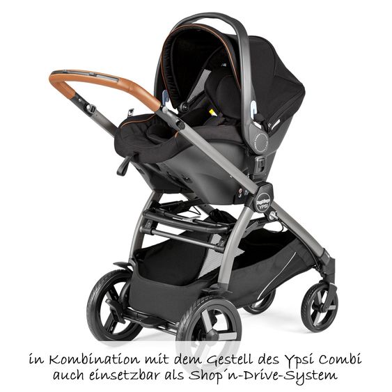 Peg Perego Babyschale Primo Viaggio i-Size inkl. i-Size-Basis - Ebony