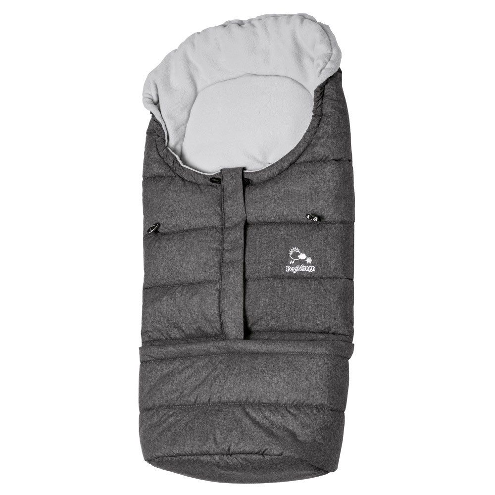 Duvet Vario Peg Perego Pour Poussette - Chaud, Léger, Réglable En 3 Longueurs, Transformable En Capuche - Couleur Gris - 13