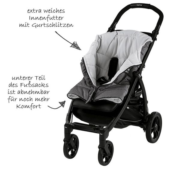 Peg Perego Fußsack Universal Vario - Grau