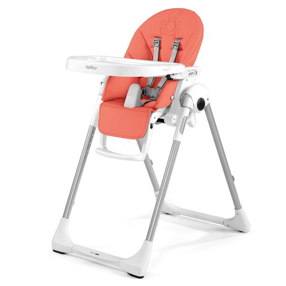 Peg Perego Hochstuhl Prima Pappa Zero3 - Lederimitat Bear Coral