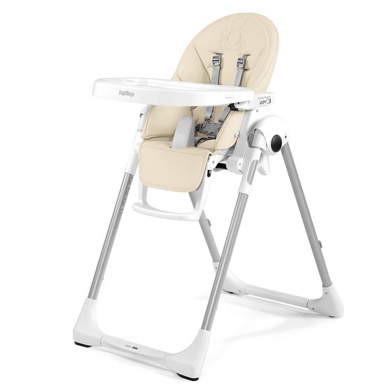 Peg Perego Seggiolone Prima Pappa Zero3 - Ecopelle Orso Crema