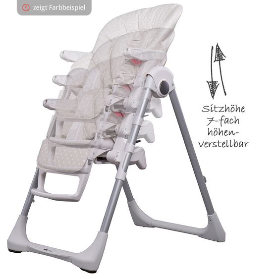 Peg Perego Seggiolone Prima Pappa Zero3 - Ecopelle Orso Crema