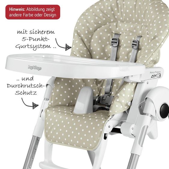 Peg Perego Hochstuhl Prima Pappa Zero3 - Lederimitat  Mela
