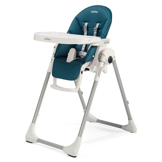 Peg Perego Highchair Prima Pappa Zero3 - imitation leather Petrolio