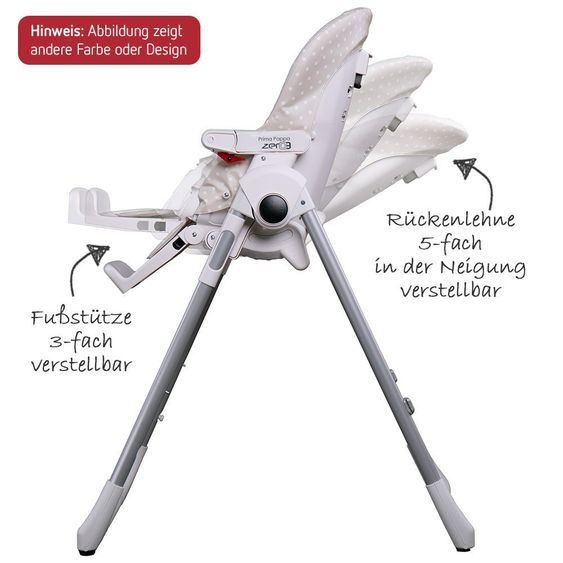 Peg Perego Highchair Prima Pappa Zero3 - imitation leather Petrolio