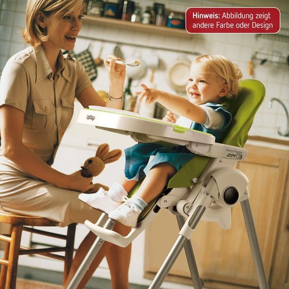 Peg Perego Highchair Prima Pappa Zero3 - imitation leather Petrolio