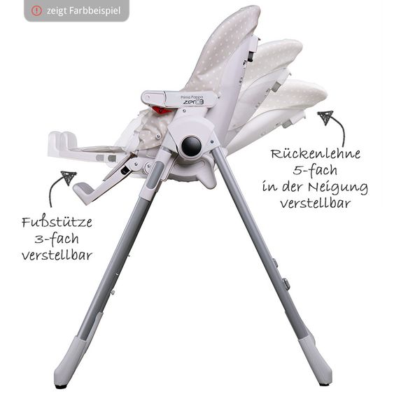 Peg Perego Hochstuhl Prima Pappa Zero3 - Nuvola Grey