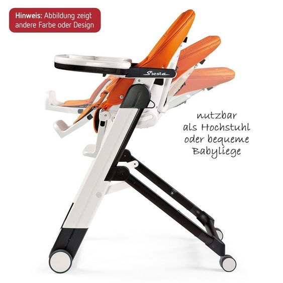 Peg Perego Hochstuhl Siesta - Lederimitat Ice