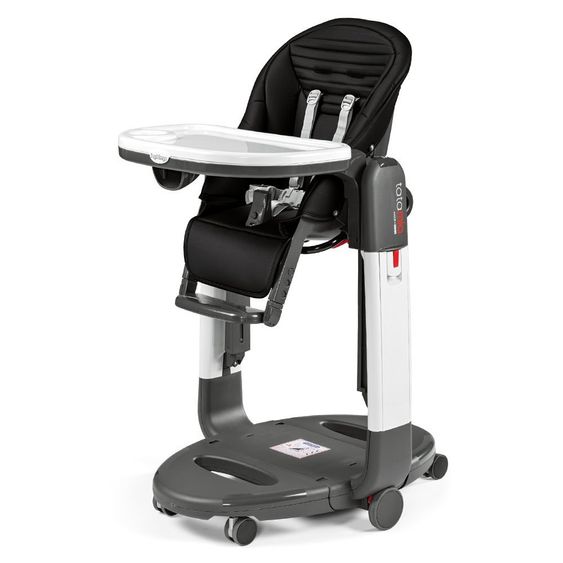 Peg Perego Hochstuhl Tatamia Lederimitat - Stripes Black