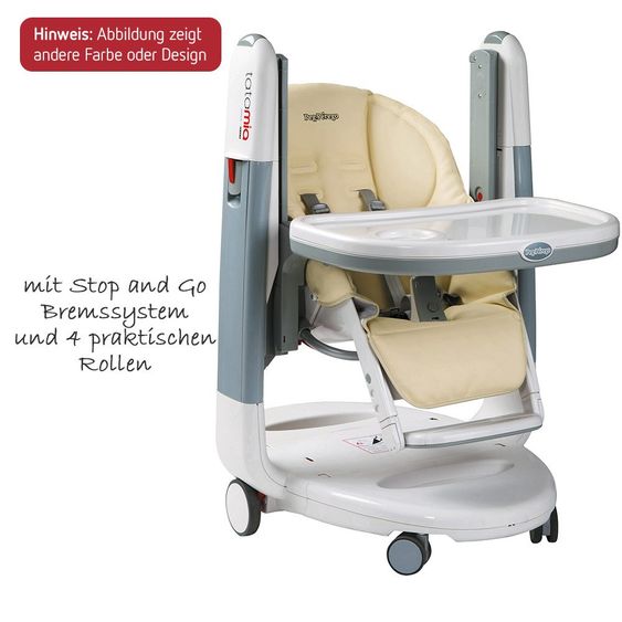 Peg Perego Hochstuhl Tatamia Lederimitat - Stripes Black